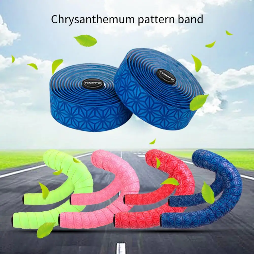 Handlebar Wrap Chrysanthemum Pattern Road Bike Handle Bar Wrap