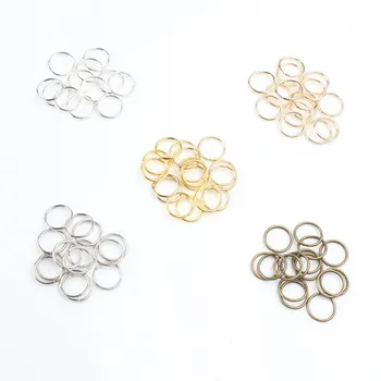 

3/4/5/6/7/8/10/12mm 200pcs/lot Jump Rings Round Split Rings Connectors For Diy Accessories Jewellery Finding Making Supplies