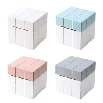 

Magic Cube Tissue Box Desktop Paper Holder Dispenser Storage Napkin Organizer