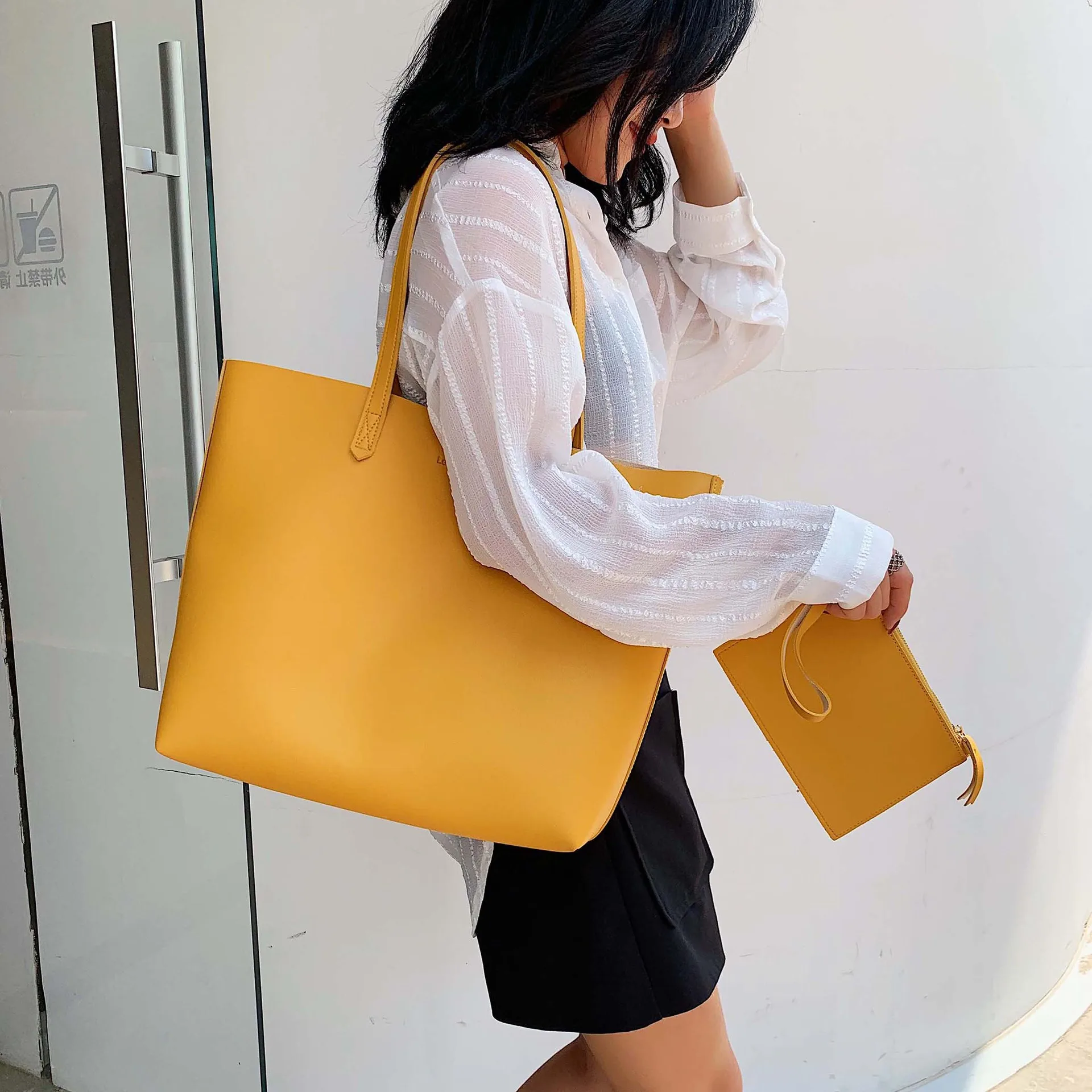 

Picture Tote Bag 2019 New Style Fashion High Grade Sense Western Style Textured Large Capacity Shoulder Bag Bag Women's