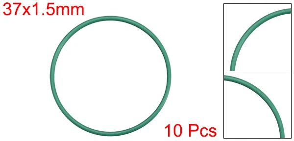 Uxcell 10 шт. фторкаучуковые уплотнительные кольца 32-50 мм OD 29-47 мм ID 1,5 мм ширина уплотнительная прокладка зеленая для сантехнического оборудования гидравлическая
