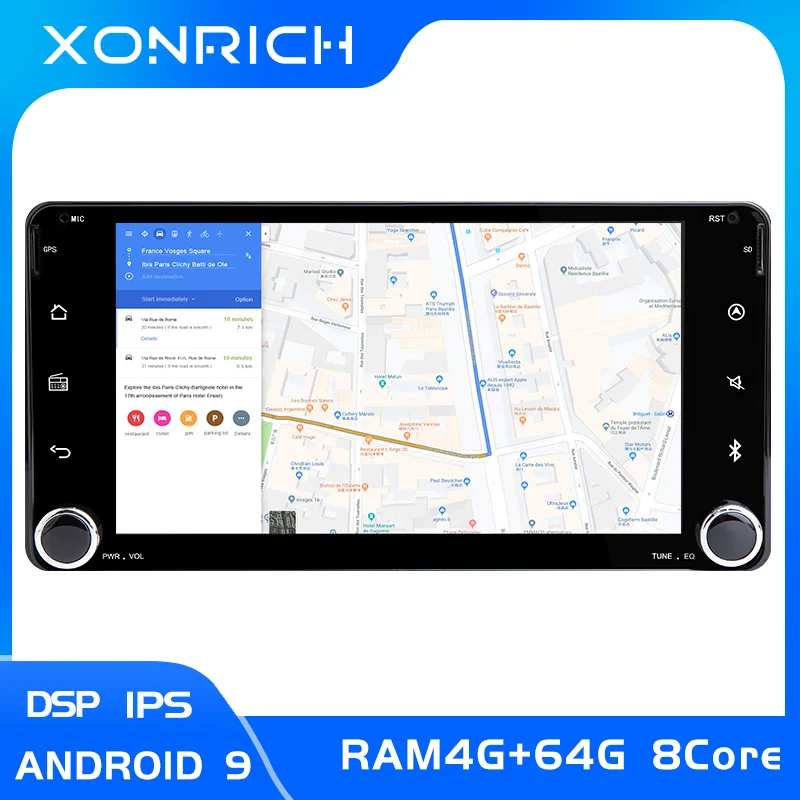 DSP 4G 2 din Android 9 автомобильный Радио мультимедиа для Toyota Land Cruiser 100 200 Prado 120 150 Раш Corolla Hiace Yaris HiluxGPS navi