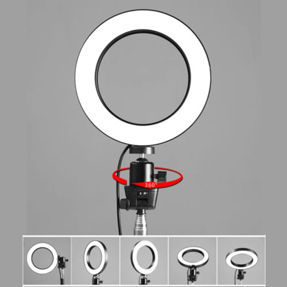 Safe Dimmable Low Heat Led USB Photography Studio Video Ring Shape Eye Protection Fill Light Phone Flicker Free With Controller