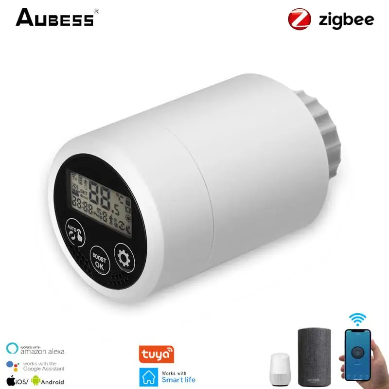 Умный привод радиатора TRV ZigBee 3 0 программируемый термостатический клапан