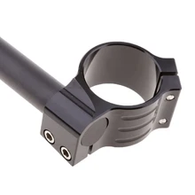 48 мм CNC черная вилка труба универсальный мотоцикл Клип Ons на руль