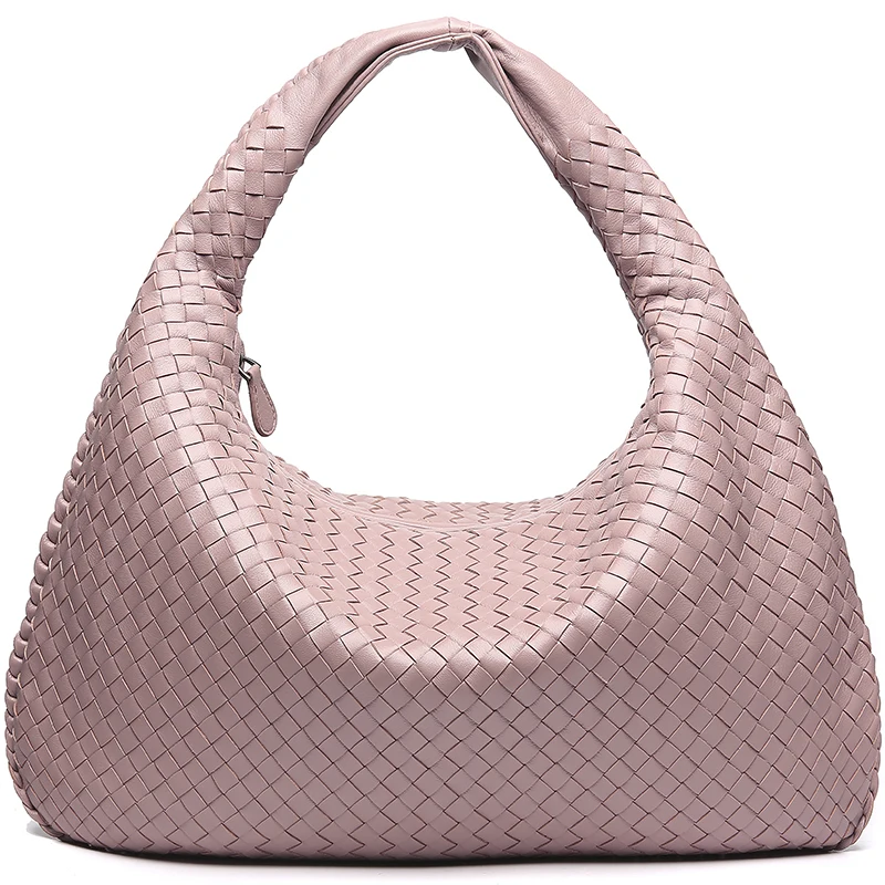 Fashion Designer Handtas Leer Schapenvacht Schoudertas Geweven Grote Boodschappentas Handgemaakte Tote Bolsos Mujer Dames Handtassen Fashion Designer Handtas Leer Schapenvacht Schoudertas Geweven Grote Boodschappentas Handgemaakte Tote Bolsos Mujer Dames Handtassen