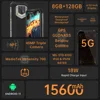 Oukitel WP15 Rugged Smartphone 15600mAh 8GB+128GB 6.5"HD+ Octa Core Android11 Mobile Phone 48MP MT6833 NFC Smartphone Cell Phone 3