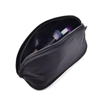 

Double Layer PU Travel Cosmetic Bag Shell Shape Makeup Pouch Toiletry Organizer Internal Strap Design Practical Fashion