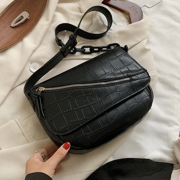 

Small Stone Pattern PU Leather Crossbody Bags For Women 2020 Branded Shoulder Handbags Female Travel Handbag Designer Hand bag