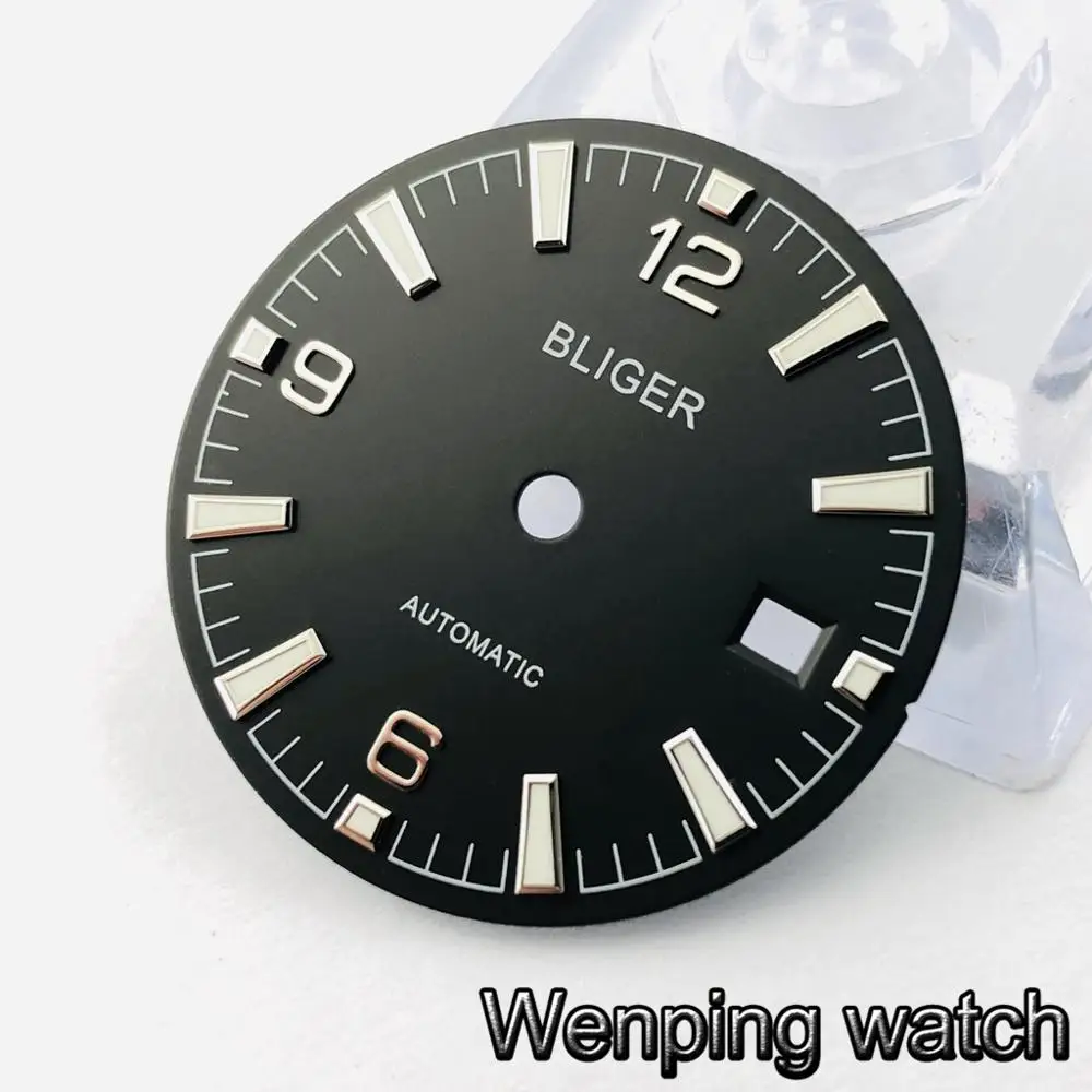 Bliger 31 мм Светящиеся Часы Marks dial fit Miyota 8205/8215/821A/82 series, ETA 2836/2824, механизм Mingzhu DG2813/3804 - Цвет: style 5