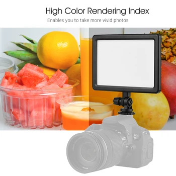 

Portable LED Video Light 3200K-5600K Photography Lamp photo lamp for Canon Nikon Sony DSLR Camera Camcorder For youtube
