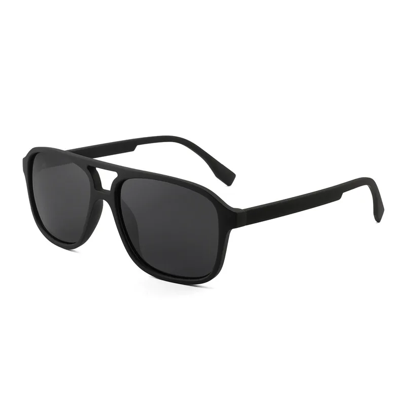 JM поляризованные солнцезащитные очки для мужчин и женщин винтажные Квадратные Солнцезащитные очки для вождения - Цвет линз: Matte Black Frame