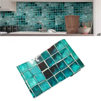 

500 x 20 cm Anti-oil Wallpapers Waterproof Imitation Marble Furniture Self Adhesive Wallpaper Bathroom Mosaic Tile Sticker
