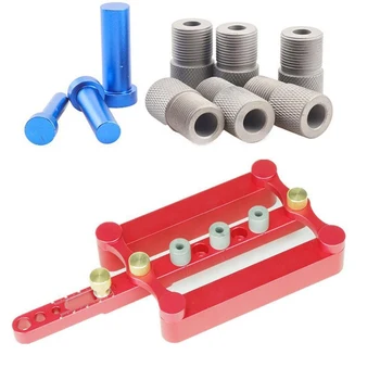

Self Centering Vertical Punch Locator Kit Positioning Fixture 6/8/10MM Drilling Woodworking S7 #5