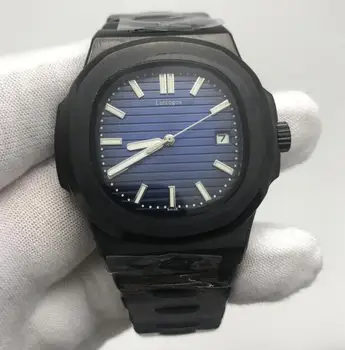 

Gun Black dial luxury brand watch automatic movement Glide sooth second hand sapphire glass rose gold AAA wristwatch