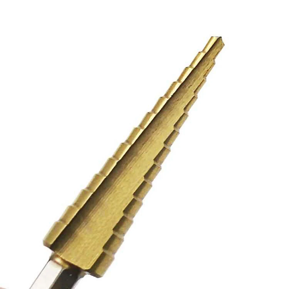 3/16-1/2 ''1/4-3/4'' 1/8-1/2 ''треугольная ручка непосредственно канавка лестница сверло 3 шт. высокоскоростной стальной шаг конус сверло набор