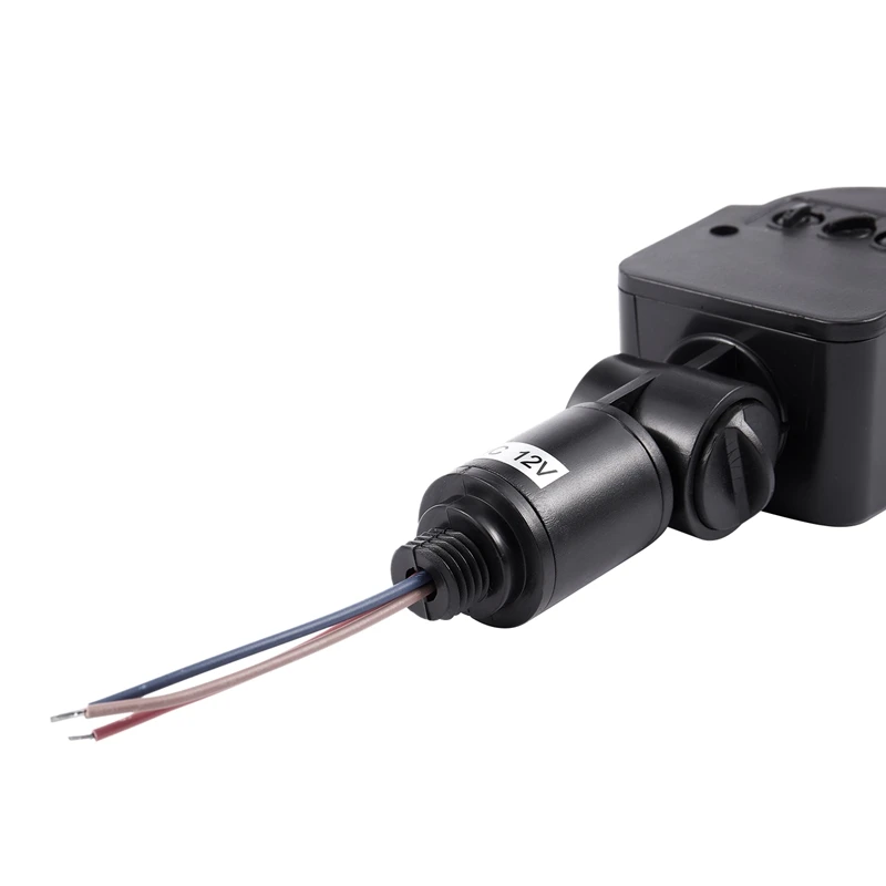 Открытый 12V DC Автоматический инфракрасный PIR датчик движения переключатель светодиодный светильник, черный