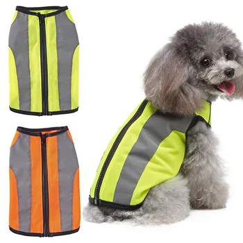 

Reflective Dog Vest Night Safety Fluorescent Visibility Pet Coat Waterproof for Small Large Pet Dog Clothes