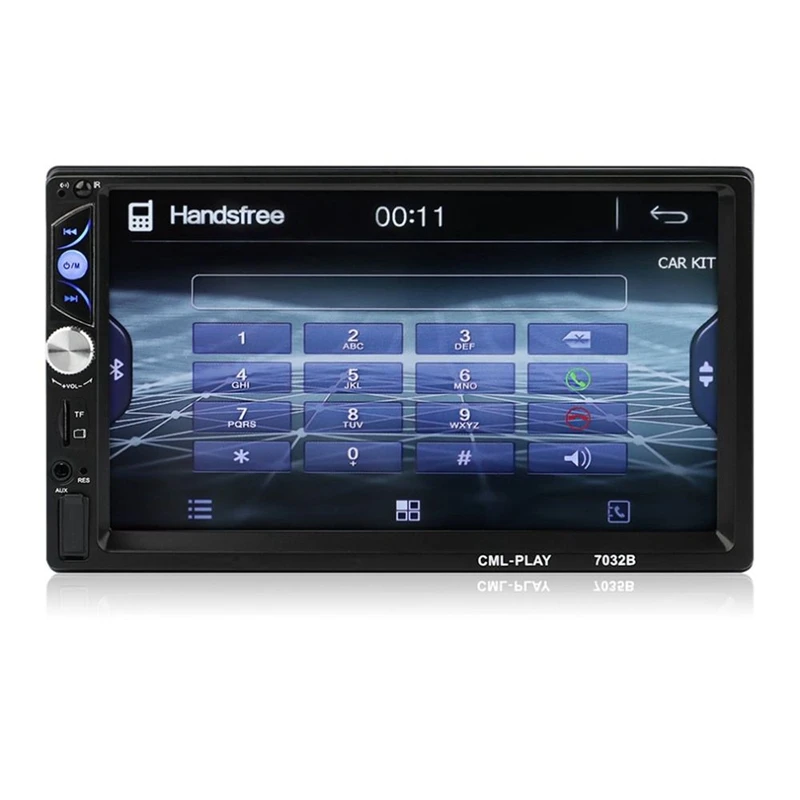 

7 Inch Display 2 Din Car Dvd Mp5 Player Fm Radio Multi-Media Player Touch-Screen Bluetooth Car Monitor Subwoofer 7032B