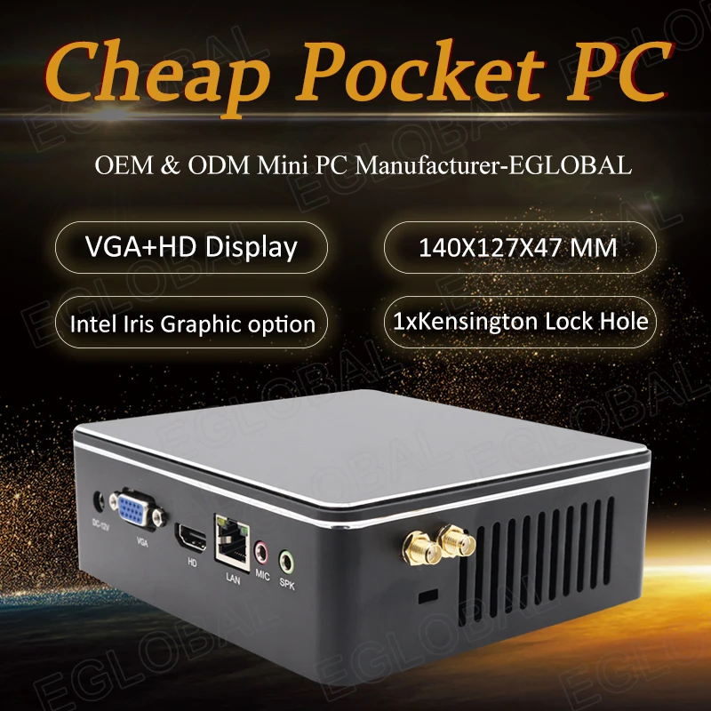  Hot sell I3/I5/I7 Gaming computer Core I3 7100U/I5 7200U DDR4 DDR3L Windows 10pro mini pc HDMI VGA 