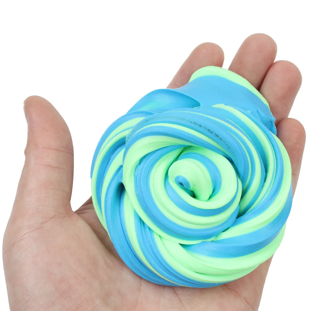 Beautiful two-Color Cloud Slime Modeling Clay Educational Kids Interactive Toy Putty Scented stress reliever Kids Clay Toy #A