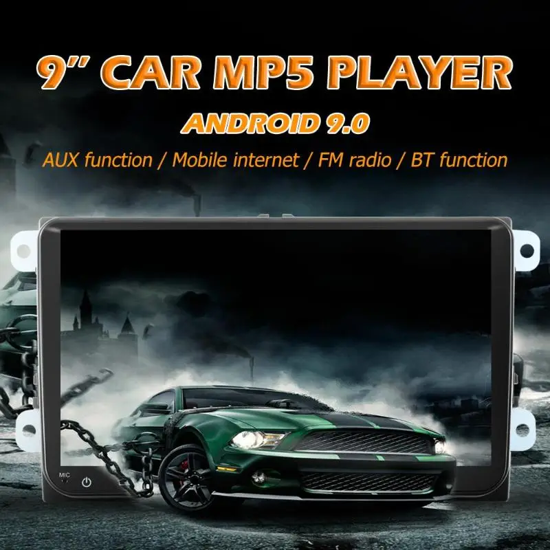 SWM Android 9,0 автомобильный стерео MP5 плеер gps навигация 9 дюймов сенсорный экран Bluetooth WiFi RDS AM FM радио в приборной головке блока для VW