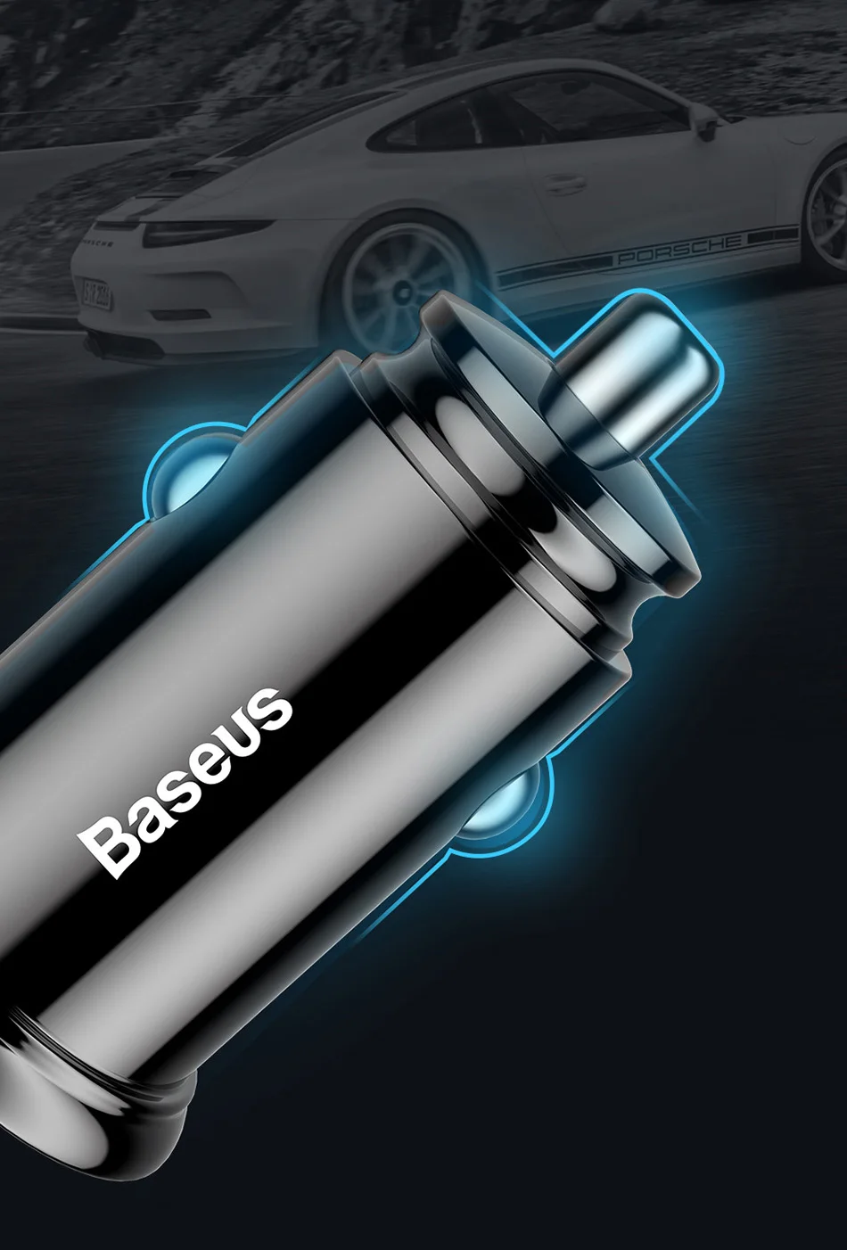 Baseus USB Car Charger Quick Charge 4.0 QC4.0 QC3.0 QC SCP 5A PD Type C 30W Fast Car USB Charger For iPhone Xiaomi Mobile Phone 23