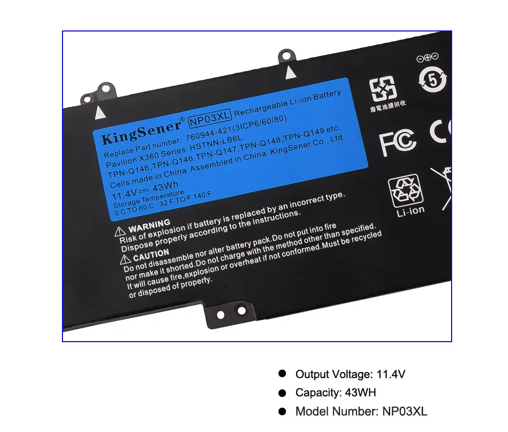 kingsener bateria do portátil para hp pavilion