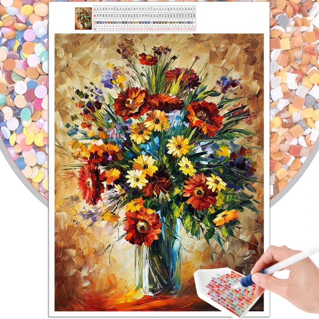 Colorful Daisy Flowers Diamond Painting 