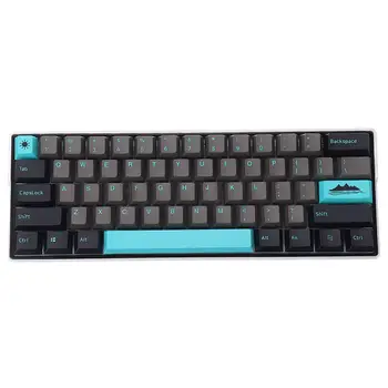 

DIY Keyboards Keycaps 109 Keys Graphite Blue PBT Keycaps Set for 61/68/87/104/108 Keys Mechanical Keyboards PC Gaming Keyboards