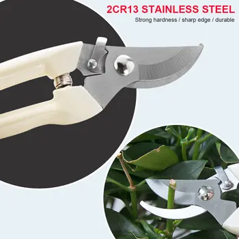 

2019 Pruning Shears Stainless Steel Flowers Handmade Garden Scissors Durable Coarse Branch Shear for Sharp Drop Shipping