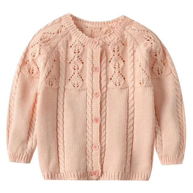 Pink Autumn Winter Baby Boys Girls Sweater Embroidery Embroidery Cherry Knitted Long Sleeve Sweaters Clothes Children Outfit - Цвет: Pink