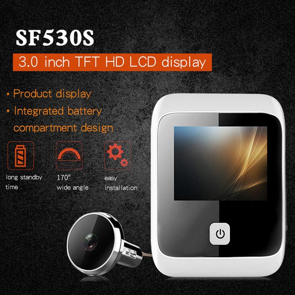 

Smart Home Wireless Door Bell Camera 170 Degree Door Eye Digital Door Peephole Camera for Home Safe Video-eye Peephole