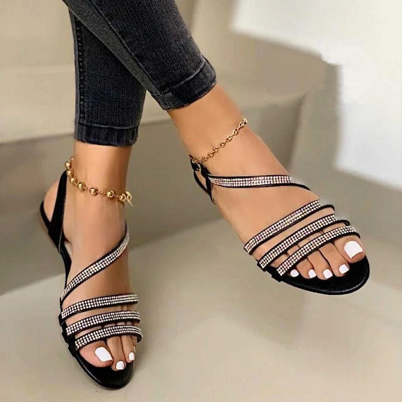 Women Sandals 2020 Summer Fashion Bling 