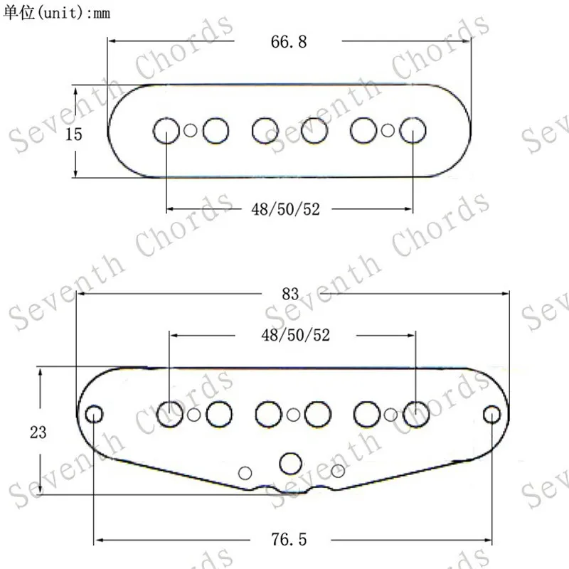 Electric Guitar Replacement Parts Plastic Single Coil Slug Bobbins 1 Top Bobbin and 1 Bottom as 1Pcs 3 Pcs Electric Guitar Pickups