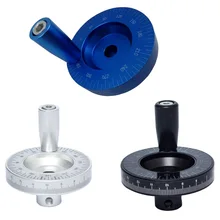 Синяя/Серебристая/черная лазерная гравировка 200 мм масштабная рукоятка маховика с углом, ручной металлический маховик, J19378