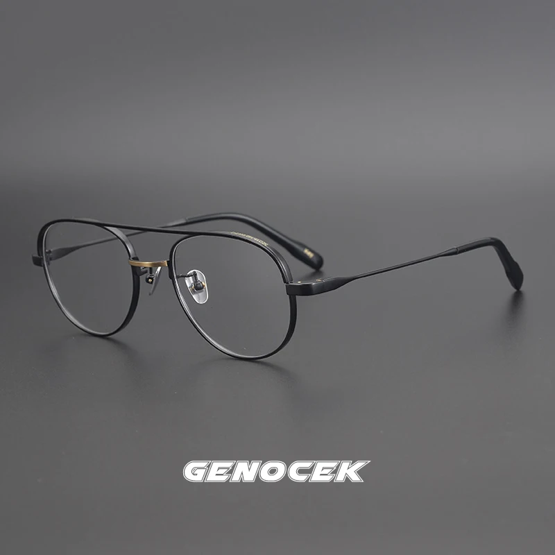 Винтажная оправа для очков пилота из чистого титана мужчин и женщин роскошные