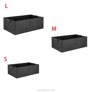 

Rectangular Garden Grow Pots Felt Plants Bags Planting Container Pots with Handles Outdoor Indoor Garden Growing Pot O14 20