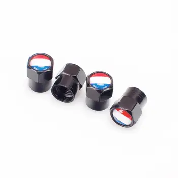 

Auto Wheel Tire Valve Stem Caps Waterproof Covers Sticked With France French National Flags Car Tyre Parts Accessories