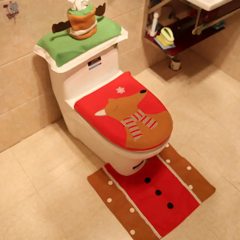 Weihnachtsmann Badezimmer набор, матовый, WC Weihnachtsdeko DE
