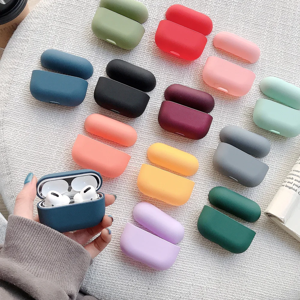 Простой защитный чехол AirPods Pro чехол тонкий силиконовый для Apple тонкий светильник ощущение комфорта гарнитура корпус