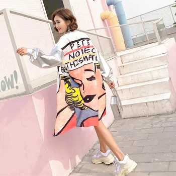 

Summer Female Spring 2020 New Slivery Patchwork Shirt Women Fashion Letter Print Top Personality Casual High Quality Blous YZH18