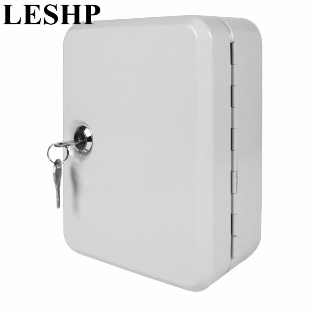 

LESHP New Cost-effective Best Price Lockable Security Metal Key Cabinet Safe Storage Box with 20 Tags Fobs Wall Mounted