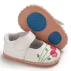 Baby Girl Shoes Newborn Toddler Boy Soft Handmade Rubber Sole Embroidered Flower Infant First Walkers Princess Baby Crib Shoes 1