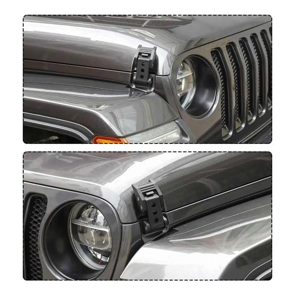 Для Jeep Wrangler Jl Jlu крышка замок Пряжка круглое отверстие автомобильный двигатель защелка крышки замок безопасности автомобильные принадлежности
