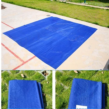 

Swimming Pool Cover Dust Rainproof Pool Cover Blue Round Tarpaulin Durable For Family Garden Pools Swimming Pool Dropshipping