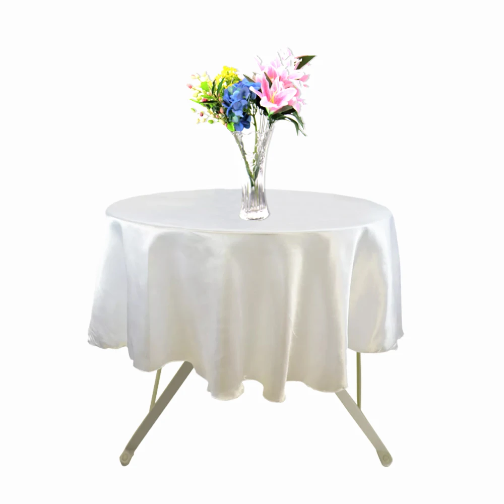 Hcf1d80e3122b4cbd947f3757f722202cJ Multicolor Round Satin Tablecloth Wedding Party Table Cloth Tableware Decoration Home Banquet Cover Restaurant Table Decor 145cm Mallzona