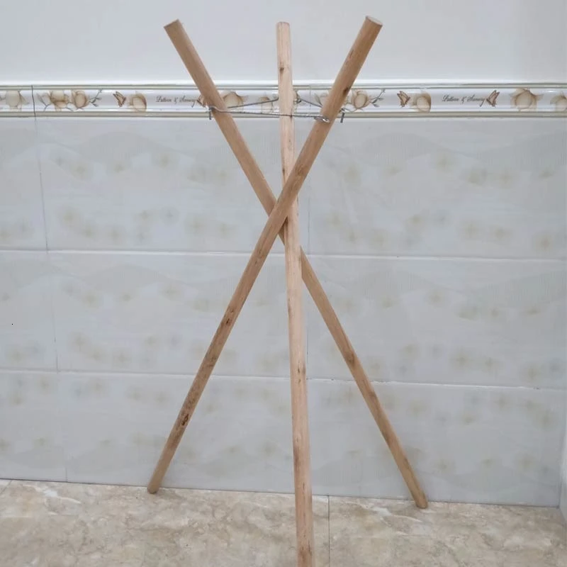 Bracket Solid Wood Black Flower Flower Arrangement Tripod Flower Rack Lampstand Son Fork Florist Articles - Цвет: includinglogistics