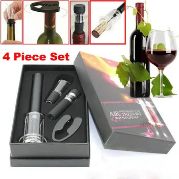 

4pcs Wine Opener Set Air Pressure Pump Bottle Opener Cork Remover Wine Accessory Tool Kit Wine Bottle Opener