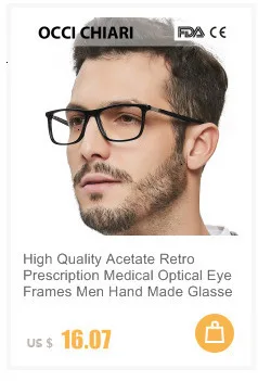 OCCI CHIARI, оправы для очков, оптические очки, очки Gafas, прямоугольные мужские черные оправы для очков по рецепту, прозрачные линзы, W-CAPATI